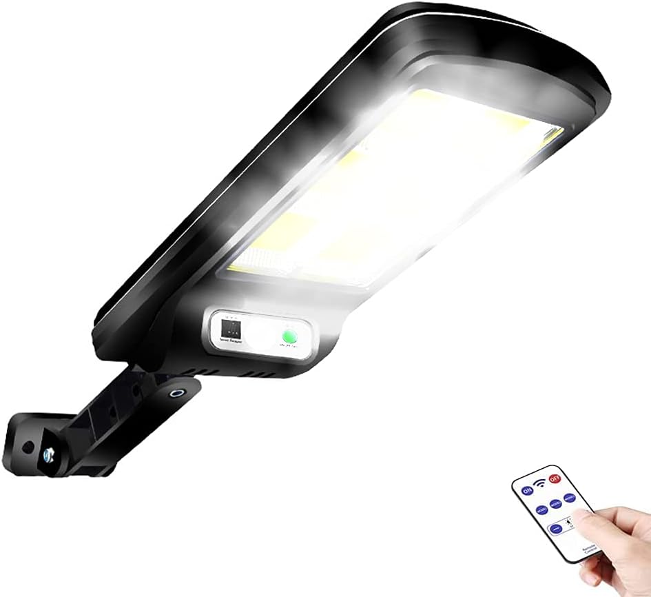 EcoLuz Pro™ Luz Solar de Exterior con Control Remoto - 120 LED Ultra Brillantes | IP65 Impermeable | Sensor de Movimiento