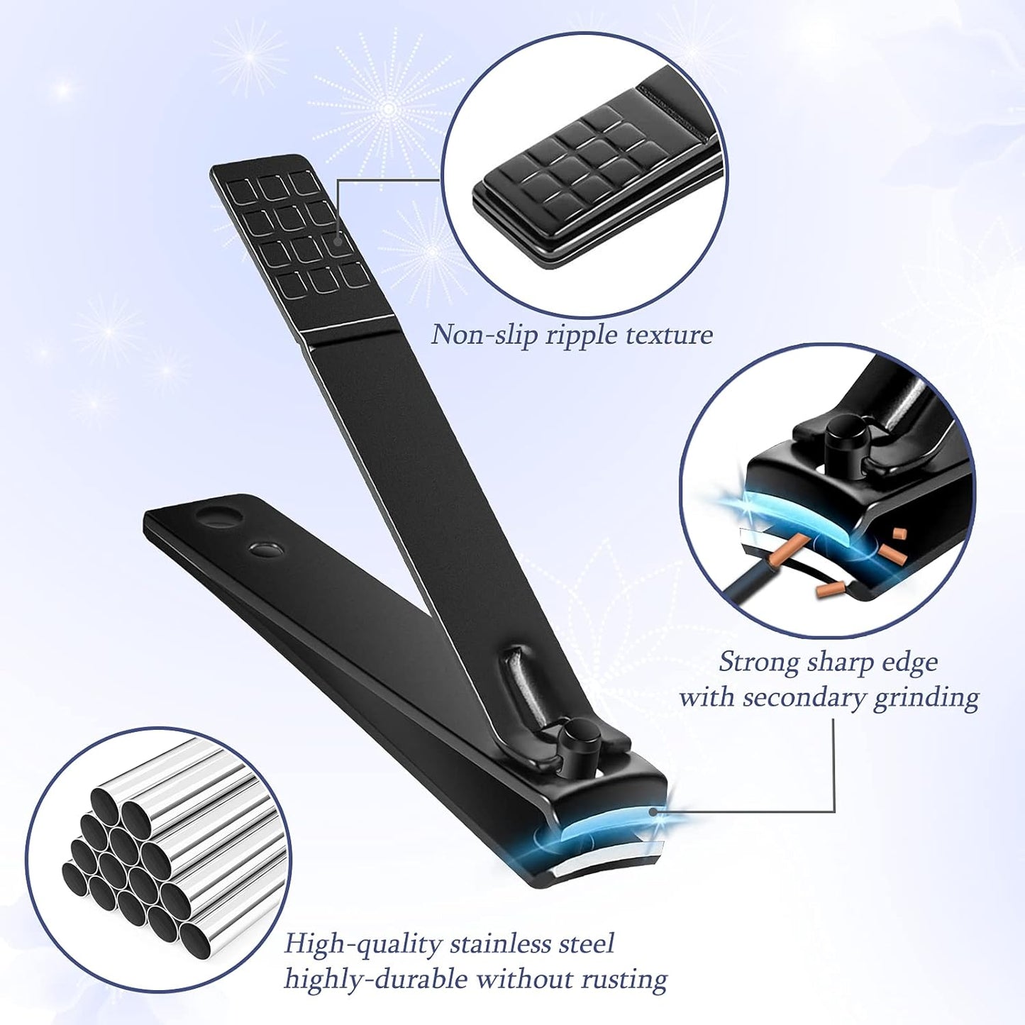 KIT DE MANICURA Y PEDICURA PROFESIONAL 15 EN 1 PARA CORTES PRECISOS Y SIN ESFUERZOS - SteelCare Manicure™
