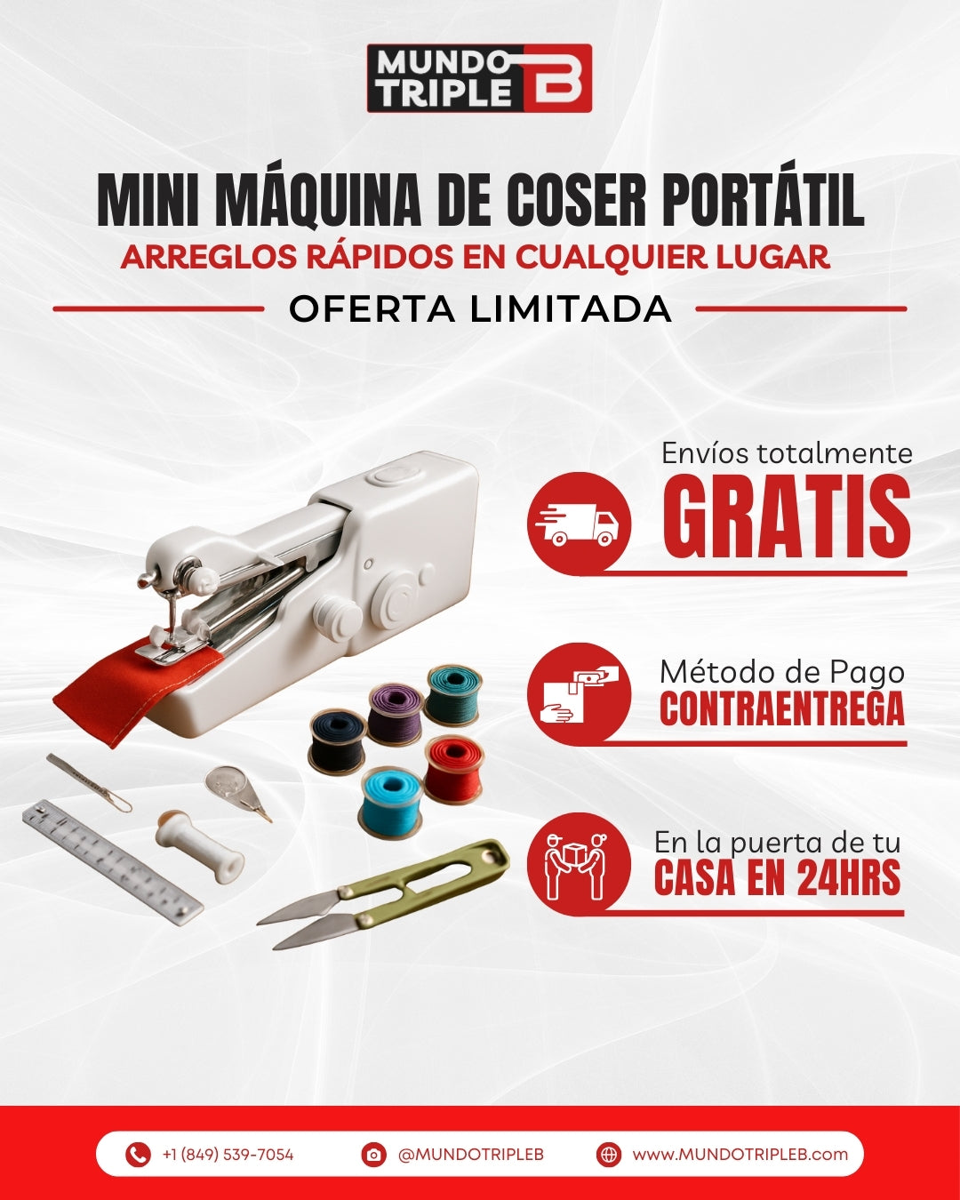 Mini Máquina de Coser Portátil | Arreglos Rápidos Donde Estés