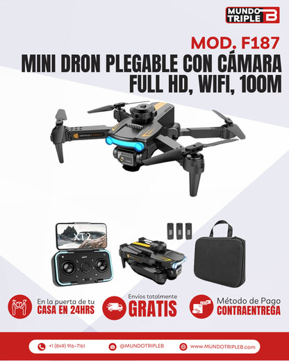 Dron Plegable con Wifi para Adultos y Niños