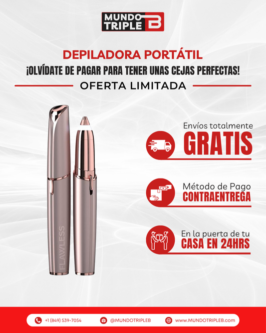 Depiladora Portátil Precisa y Sin Dolor | ¡Olvídate de Pagar para Tener unas Cejas Perfectas!