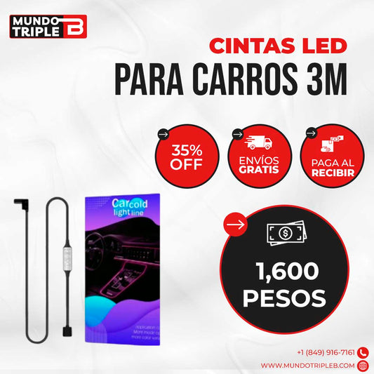 Tira LED para Auto LumiCar™ | Estilo, Seguridad y Resistencia en un Solo Producto