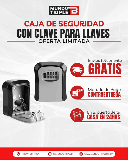 Caja de Seguridad con Clave para Llaves | ¡Olvida esconderlas bajo la alfombra!