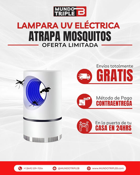 LAMPARA UV ELÉCTRICA ATRAPA MOSQUITOS |  “Adiós Mosquitos, Bienvenido Descanso Seguro”