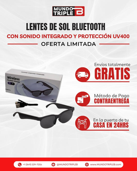 Lentes de Sol Bluetooth | con Sonido Integrado y Protección UV400