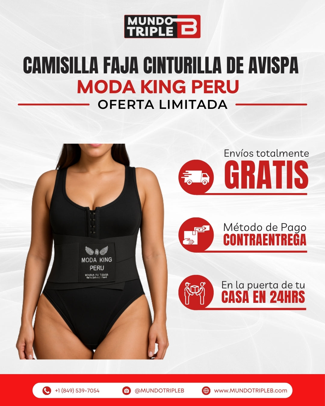 Camisilla Faja Cinturilla de Avispa Moda King Perú | Moldea tu Figura con Estilo y Comodidad