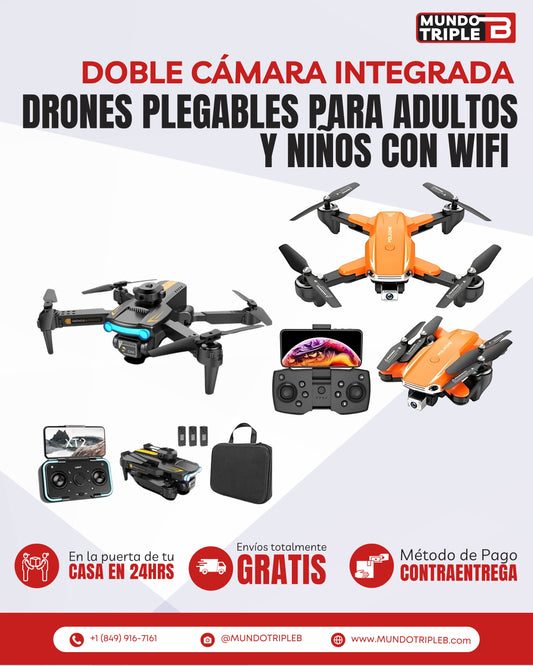 Dron Plegable con Wifi para Adultos y Niños
