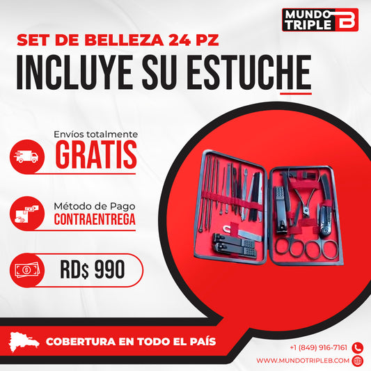 KIT DE MANICURA Y PEDICURA PROFESIONAL 15 EN 1 PARA CORTES PRECISOS Y SIN ESFUERZOS - SteelCare Manicure™