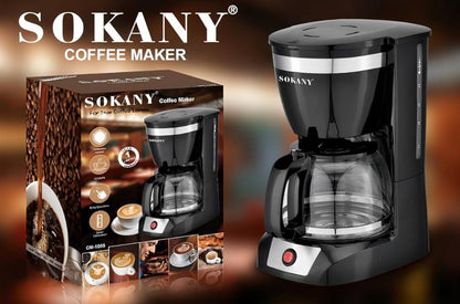 CAFETERA SOKANY DE 1LT, 650W, 900ML, 110V PARA 12 TAZAS