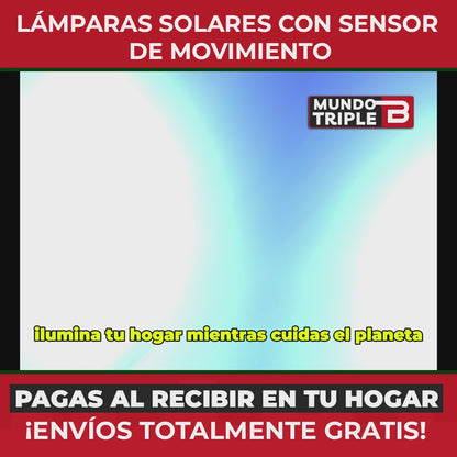 EcoLuz Pro™ Luz Solar de Exterior con Control Remoto - 120 LED Ultra Brillantes | IP65 Impermeable | Sensor de Movimiento