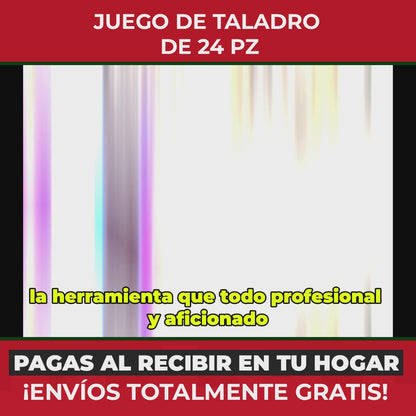 PowerDrill PRO™ 36PZ KIT DE TALADRO INALAMBRICO CON HERRAMIENTAS | Perfora Madera, Metal y Ladrillo con Facilidad – ¡Máxima Potencia en tus Manos!